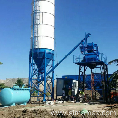 HZS25 small concrete batching plant cement mixing plant